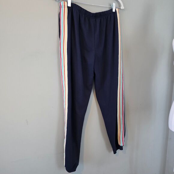 Joyspun Lounge Pajama Set. Navy. Striped. Size L. Casual Comfy Cozy Cute - Picture 4 of 8